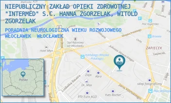 PORADNIA NEUROLOGICZNA WIEKU ROZWOJOWEGO WŁOCŁAWEK - NIEPUBLICZNY ZAKŁAD OPIEKI ZDROWOTNEJ "INTERMED" S.C. HANNA ZGORZELAK, WITOLD ZGORZELAK - MICKIEWICZA 3,  WŁOCŁAWEK