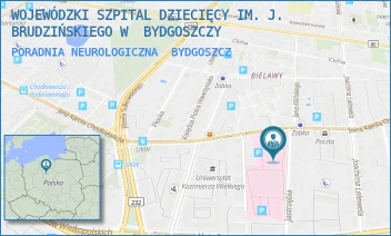 PORADNIA NEUROLOGICZNA - WOJEWÓDZKI SZPITAL DZIECIĘCY IM. J. BRUDZIŃSKIEGO W  BYDGOSZCZY - CHODKIEWICZA 44,  BYDGOSZCZ