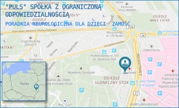PORADNIA NEUROLOGICZNA DLA DZIECI - "PULS" SPÓŁKA Z OGRANICZONĄ ODPOWIEDZIALNOŚCIĄ - JANA PAWŁA II 19,  ZAMOŚĆ