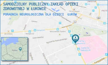 PORADNIA NEUROLOGICZNA DLA DZIECI - SAMODZIELNY PUBLICZNY ZAKŁAD OPIEKI ZDROWOTNEJ W ŁUKOWIE - DR ANDRZEJA ROGALIŃSKIEGO 3,  ŁUKÓW