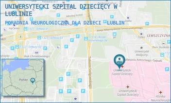 PORADNIA NEUROLOGICZNA DLA DZIECI - UNIWERSYTECKI SZPITAL DZIECIĘCY W LUBLINIE - PROF. ANTONIEGO GĘBALI 6,  LUBLIN