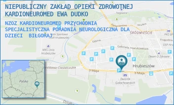 NZOZ KARDIONEUROMED PRZYCHODNIA SPECJALISTYCZNA PORADNIA NEUROLOGICZNA DLA DZIECI - NIEPUBLICZNY ZAKŁAD OPIEKI ZDROWOTNEJ KARDIONEUROMED EWA DUDKO - 3-GO MAJA 87A,  BIŁGORAJ