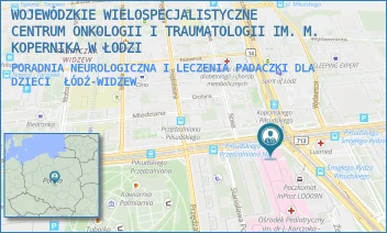 PORADNIA NEUROLOGICZNA I LECZENIA PADACZKI DLA DZIECI - WOJEWÓDZKIE WIELOSPECJALISTYCZNE CENTRUM ONKOLOGII I TRAUMATOLOGII IM. M. KOPERNIKA W ŁODZI - AL. MARSZ. JÓZEFA PIŁSUDSKIEGO 71,  ŁÓDŹ-WIDZEW