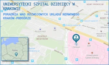 PORADNIA WAD ROZWOJOWYCH UKŁADU NERWOWEGO - UNIWERSYTECKI SZPITAL DZIECIĘCY W KRAKOWIE - UL. WIELICKA 265,  KRAKÓW-PODGÓRZE