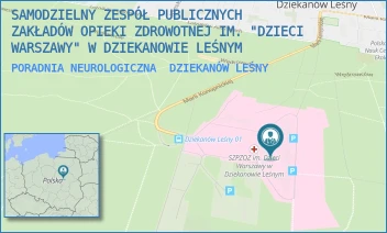 PORADNIA NEUROLOGICZNA - SAMODZIELNY ZESPÓŁ PUBLICZNYCH ZAKŁADÓW OPIEKI ZDROWOTNEJ IM. "DZIECI WARSZAWY" W DZIEKANOWIE LEŚNYM - MARII KONOPNICKIEJ 65,  DZIEKANÓW LEŚNY
