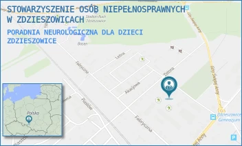 PORADNIA NEUROLOGICZNA DLA DZIECI - STOWARZYSZENIE OSÓB NIEPEŁNOSPRAWNYCH W ZDZIESZOWICACH - UL. GÓRY ŚWIĘTEJ ANNY 21 A,  ZDZIESZOWICE