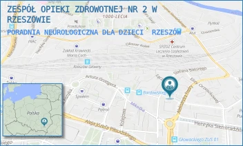 PORADNIA NEUROLOGICZNA DLA DZIECI - ZESPÓŁ OPIEKI ZDROWOTNEJ NR 2 W RZESZOWIE - UL. ALEKSANDRA FREDRY 9,  RZESZÓW