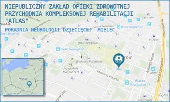 PORADNIA NEUROLOGII DZIECIĘCEJ - NIEPUBLICZNY ZAKŁAD OPIEKI ZDROWOTNEJ PRZYCHODNIA KOMPLEKSOWEJ REHABILITACJI "ATLAS" - UL. CZESŁAWA TAŃSKIEGO 2,  MIELEC