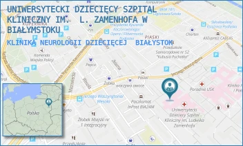 KLINIKA NEUROLOGII DZIECIĘCEJ - UNIWERSYTECKI DZIECIĘCY SZPITAL KLINICZNY IM.  L. ZAMENHOFA W BIAŁYMSTOKU - WASZYNGTONA 17,  BIAŁYSTOK