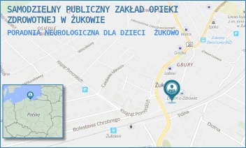 PORADNIA NEUROLOGICZNA DLA DZIECI - SAMODZIELNY PUBLICZNY ZAKŁAD OPIEKI ZDROWOTNEJ W ŻUKOWIE - UL. POŻARNA 4,  ŻUKOWO