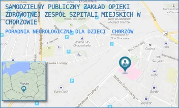 PORADNIA NEUROLOGICZNA DLA DZIECI - SAMODZIELNY PUBLICZNY ZAKŁAD OPIEKI ZDROWOTNEJ ZESPÓŁ SZPITALI MIEJSKICH W CHORZOWIE - UL. WŁADYSŁAWA TRUCHANA 7,  CHORZÓW