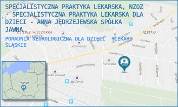 PORADNIA NEUROLOGICZNA DLA DZIECI - SPECJALISTYCZNA PRAKTYKA LEKARSKA, NZOZ - SPECJALISTYCZNA PRAKTYKA LEKARSKA DLA DZIECI - ANNA JĘDRZEJEWSKA SPÓŁKA JAWNA - UL. GRANITOWA 25,  PIEKARY ŚLĄSKIE
