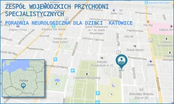 PORADNIA NEUROLOGICZNA DLA DZIECI - ZESPÓŁ WOJEWÓDZKICH PRZYCHODNI SPECJALISTYCZNYCH - UL. POWSTAŃCÓW 31,  KATOWICE