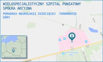 PORADNIA NEUROLOGII DZIECIĘCEJ - WIELOSPECJALISTYCZNY SZPITAL POWIATOWY SPÓŁKA AKCYJNA - UL. PYSKOWICKA 47-51,  TARNOWSKIE GÓRY