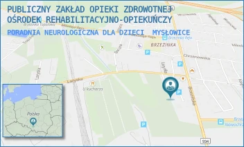PORADNIA NEUROLOGICZNA DLA DZIECI - PUBLICZNY ZAKŁAD OPIEKI ZDROWOTNEJ OŚRODEK REHABILITACYJNO-OPIEKUŃCZY - UL. LARYSKA 7,  MYSŁOWICE