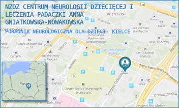 PORADNIA NEUROLOGICZNA DLA DZIECI - NZOZ CENTRUM NEUROLOGII DZIECIĘCEJ I LECZENIA PADACZKI ANNA GNIATKOWSKA-NOWAKOWSKA - KOŚCIUSZKI 52/012,  KIELCE