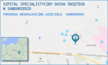 PORADNIA NEUROLOGICZNA DZIECIĘCA - SZPITAL SPECJALISTYCZNY DUCHA ŚWIĘTEGO W SANDOMIERZU - SCHINZLA 13,  SANDOMIERZ