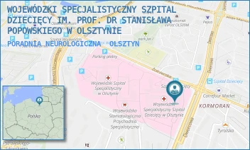 PORADNIA NEUROLOGICZNA - WOJEWÓDZKI SPECJALISTYCZNY SZPITAL DZIECIĘCY IM. PROF. DR STANISŁAWA POPOWSKIEGO W OLSZTYNIE - ŻOŁNIERSKA 18 A,  OLSZTYN