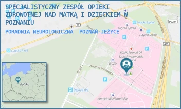 PORADNIA NEUROLOGICZNA - SPECJALISTYCZNY ZESPÓŁ OPIEKI ZDROWOTNEJ NAD MATKĄ I DZIECKIEM W POZNANIU - ADAMA WRZOSKA 1,  POZNAŃ-JEŻYCE