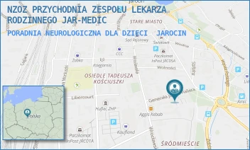PORADNIA NEUROLOGICZNA DLA DZIECI - NZOZ PRZYCHODNIA ZESPOŁU LEKARZA RODZINNEGO JAR-MEDIC - HALLERA 9,  JAROCIN