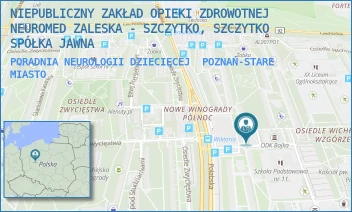 PORADNIA NEUROLOGII DZIECIĘCEJ - NIEPUBLICZNY ZAKŁAD OPIEKI ZDROWOTNEJ NEUROMED ZALESKA - SZCZYTKO, SZCZYTKO SPÓŁKA JAWNA - OS. WICHROWE WZGÓRZE 122,  POZNAŃ-STARE MIASTO