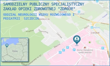 ODDZIAŁ NEUROLOGII WIEKU ROZWOJOWEGO I PEDIATRII - SAMODZIELNY PUBLICZNY SPECJALISTYCZNY ZAKŁAD OPIEKI ZDROWOTNEJ "ZDROJE" W SZCZECINIE - MĄCZNA 4, SZCZECIN