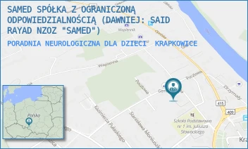 PORADNIA NEUROLOGICZNA DLA DZIECI - SAMED SPÓŁKA Z OGRANICZONĄ ODPOWIEDZIALNOŚCIĄ - UL. SZKOLNA 7,  KRAPKOWICE